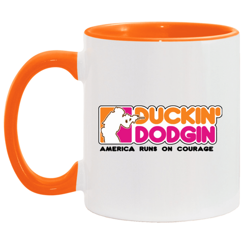 Duckin' Dodgin 11oz Accent Mug