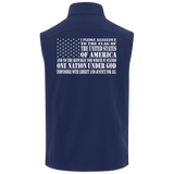 I Pledge Allegiance Fleece Soft Shell Vest